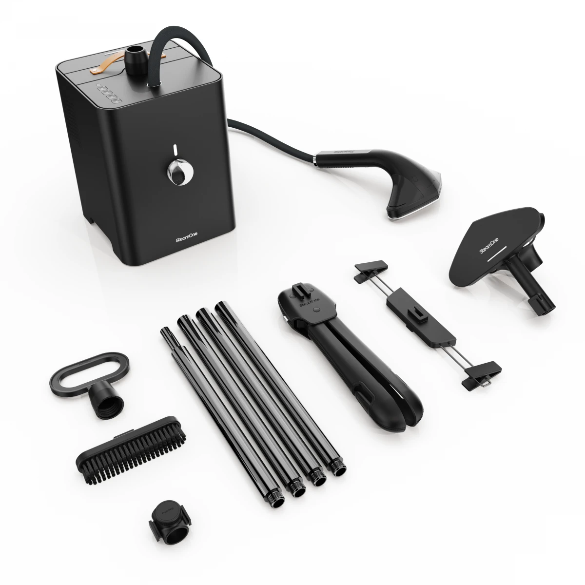 Drabužių garintuvas SteamOne STEAMCUBE Juodas aprašymas - Prekės nuotrauka