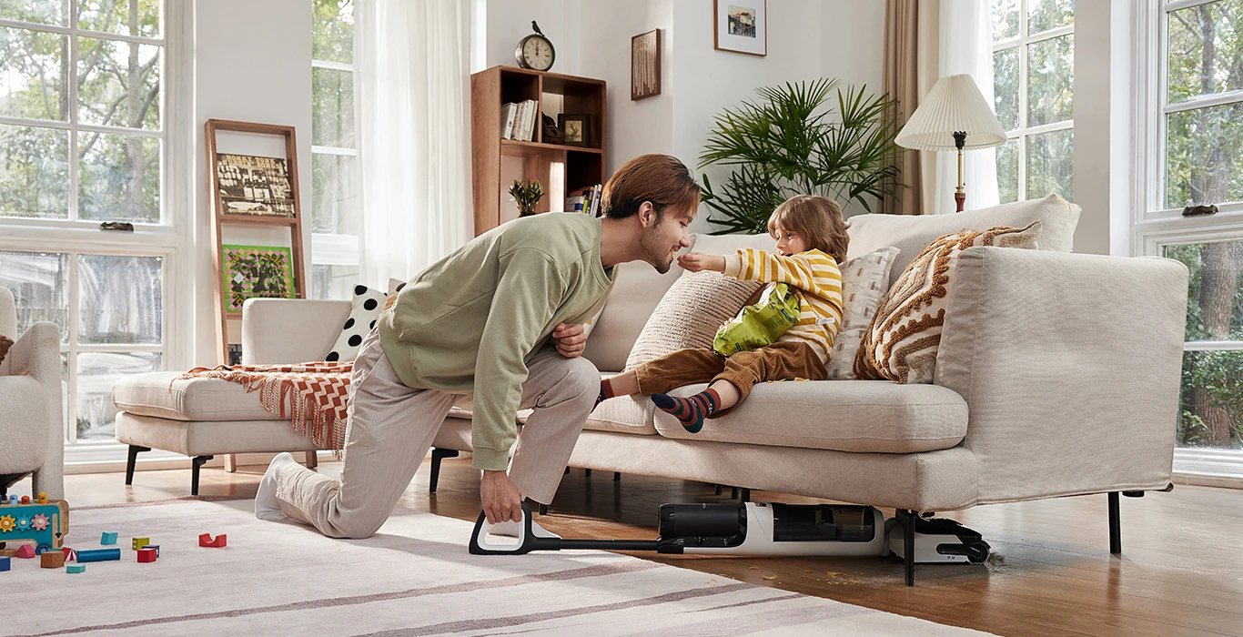 Dulkių siurblys „Tineco Floor One Switch S6 Stretch Plus“ balta aprašymas - Prekės nuotrauka