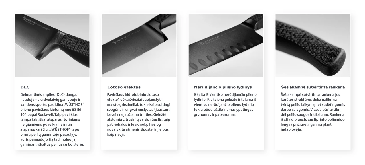 Wusthof Chefs peilis, 20 cm, Performer aprašymas - Prekės nuotrauka