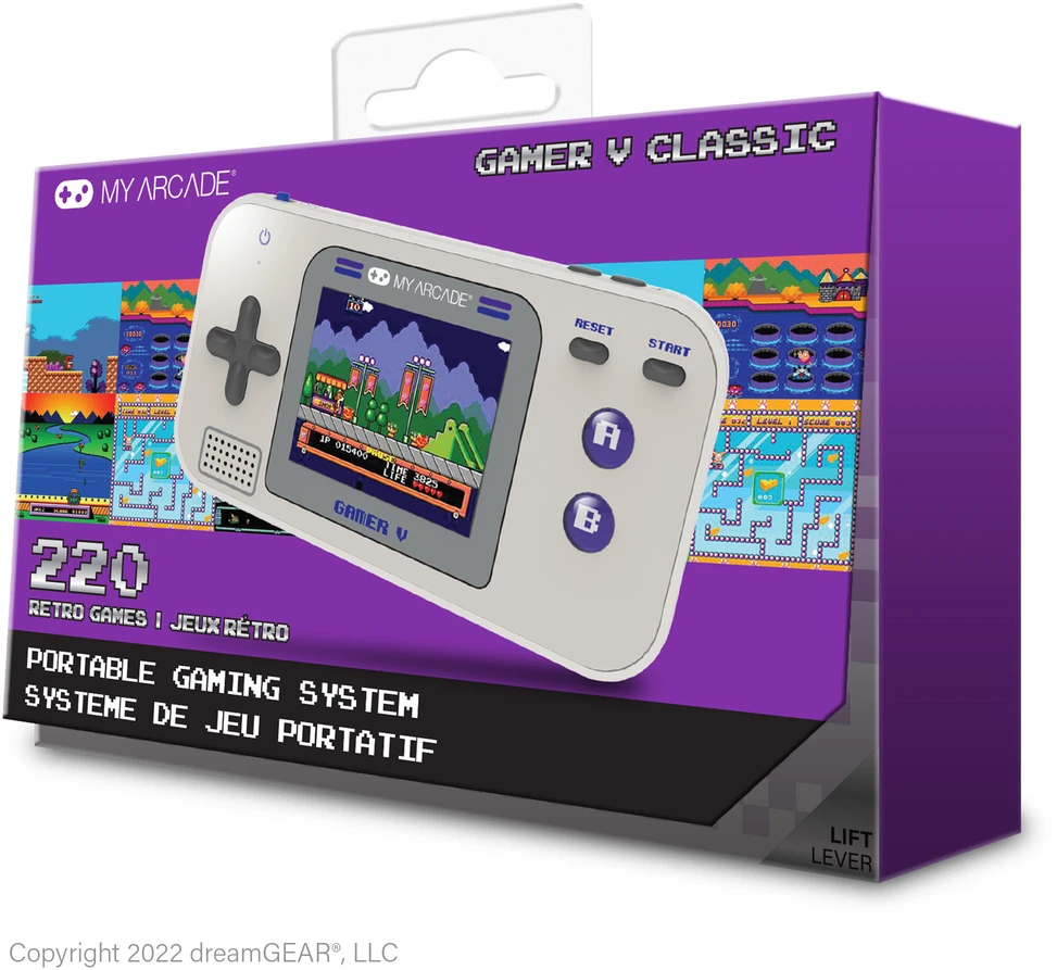 Dreamgear MY ARCADE GAMER V CLASSIC nešiojama žaidimų konsolė (220 žaidimų)