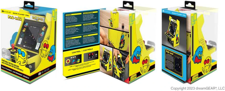 Dreamgear MY ARCADE Žaidimų Konsolė Player Pro Pacman 6.75"