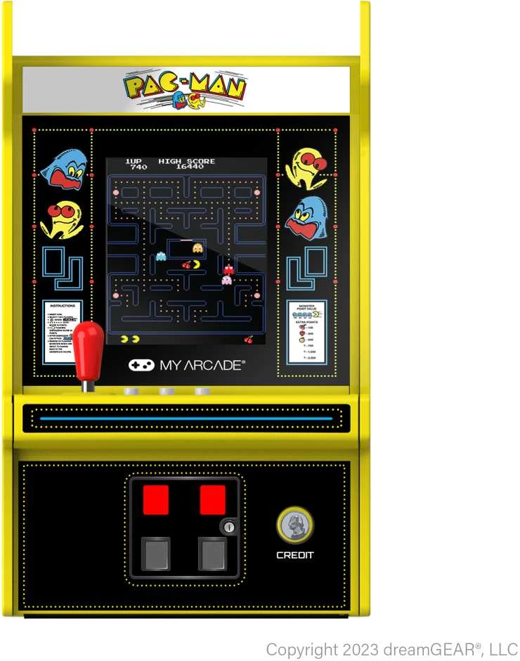 Dreamgear MY ARCADE Žaidimų Konsolė Player Pro Pacman 6.75"