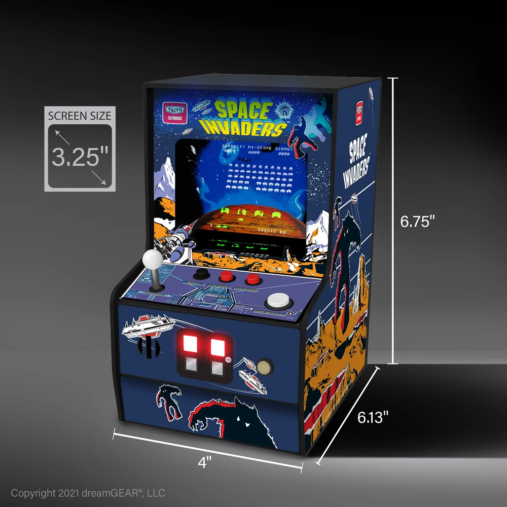 MY ARCADE Žaidimų Konsolė Player Space Invaders 6,75"