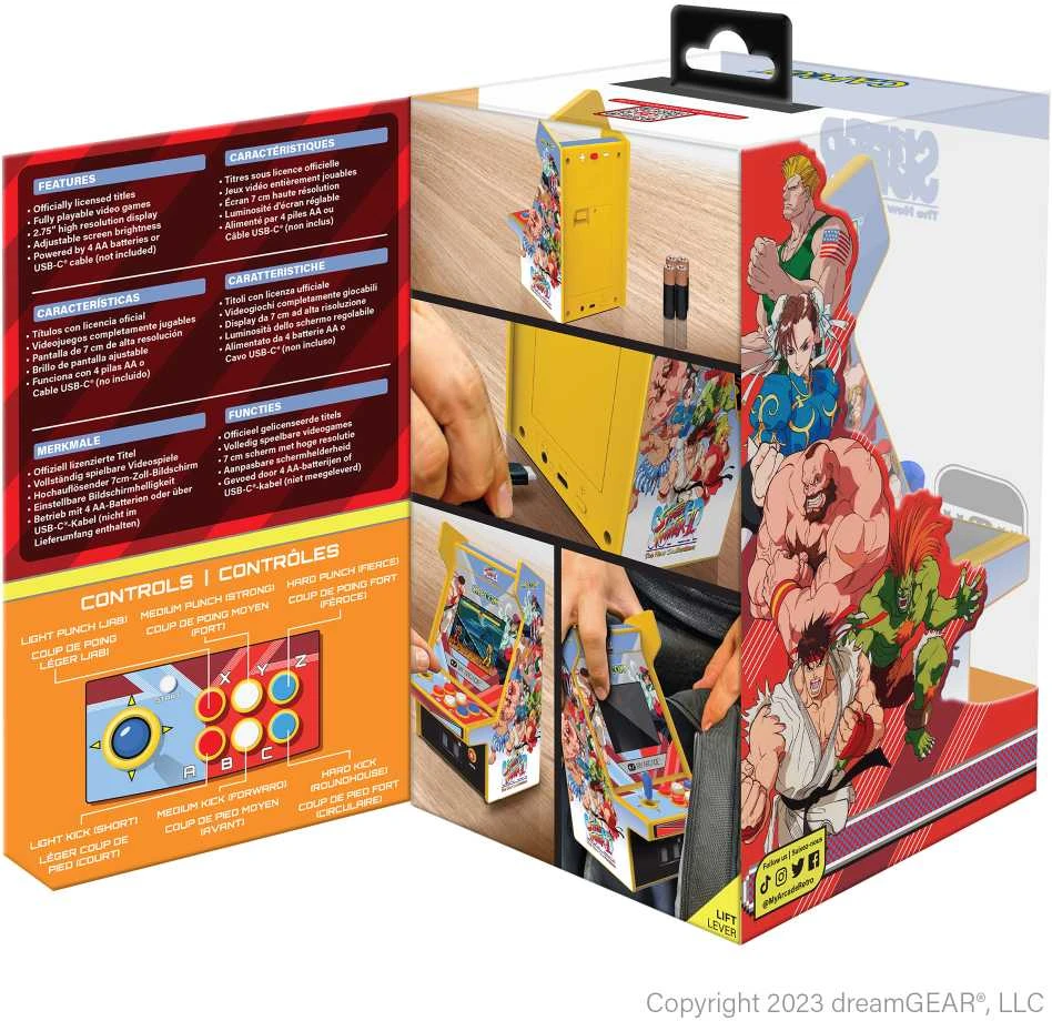 MY ARCADE Žaidimų Konsolė Pro Super Street Fighter 2 6.75"