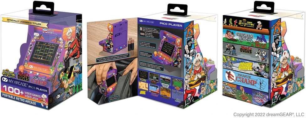 MY ARCADE Pico Player ,,Data East Hits" nešiojama žaidimų konsolė (108 žaidimai)