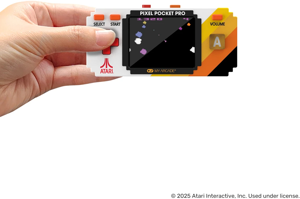 My Arcade Atari Pixel Pocket Pro nešiojama žaidimų konsolė (25 žaidimų)