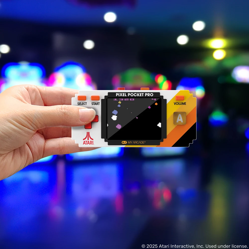 My Arcade Atari Pixel Pocket Pro nešiojama žaidimų konsolė (25 žaidimų)