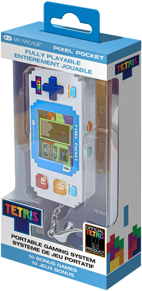 MY ARCADE PIXEL POCKET TETRIS MINI nešiojama žaidimų konsolė