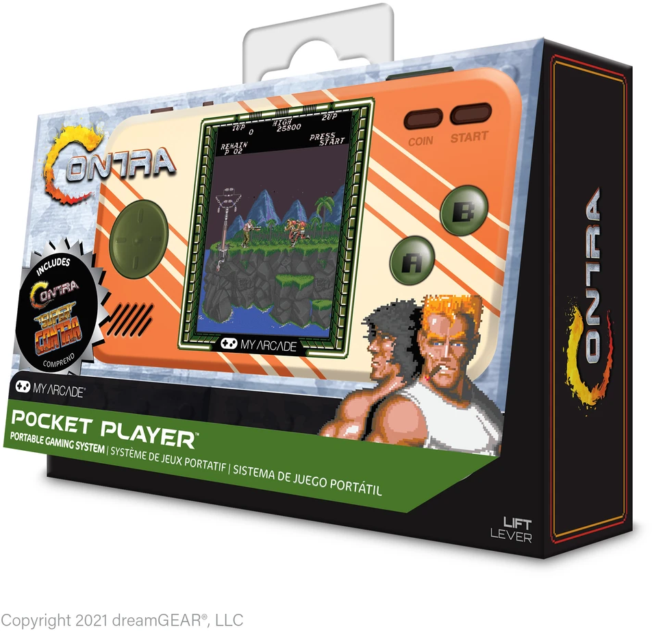 MY ARCADE Pocket Player ,,Contra" nešiojama žaidimų konsolė (Premium versija)