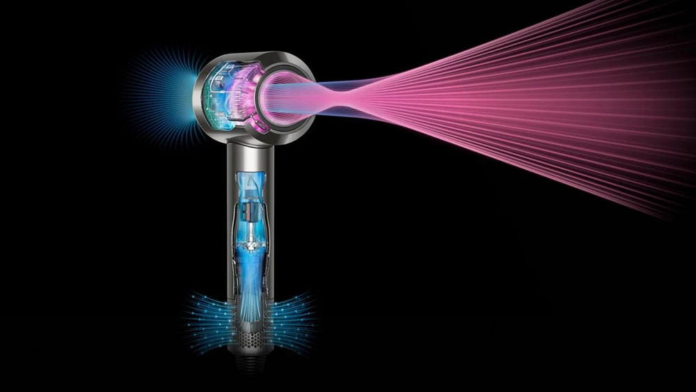 Dyson Supersonic™ Straight+Wavy plaukų džiovintuvas (Prussian Blue / Rich Copper)