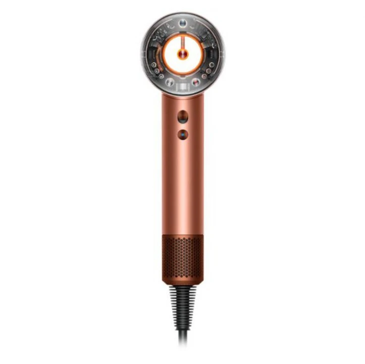 Plaukų džiovintuvas „Dyson Supersonic Nural™“ – „Curly+Coily“ (Amber silk/ Pink champagne spalvos)