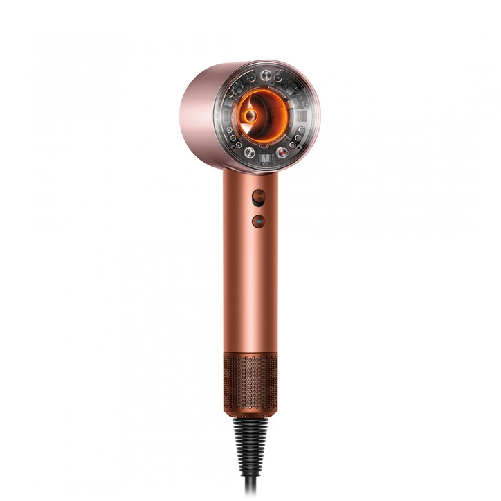 Plaukų džiovintuvas „Dyson Supersonic Nural™“ – „Curly+Coily“ (Amber silk/ Pink champagne spalvos)