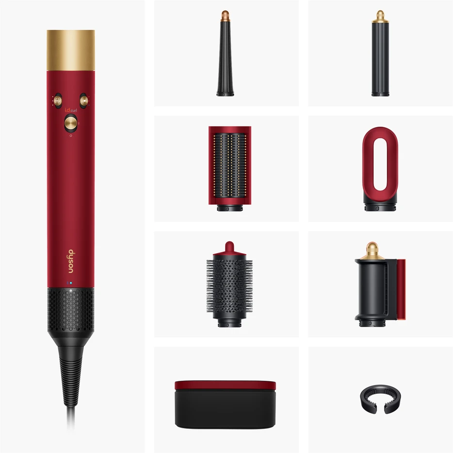 DYSON HS08 AIRWRAP i.d. plaukų formavimo prietaisas, red velvet/gold