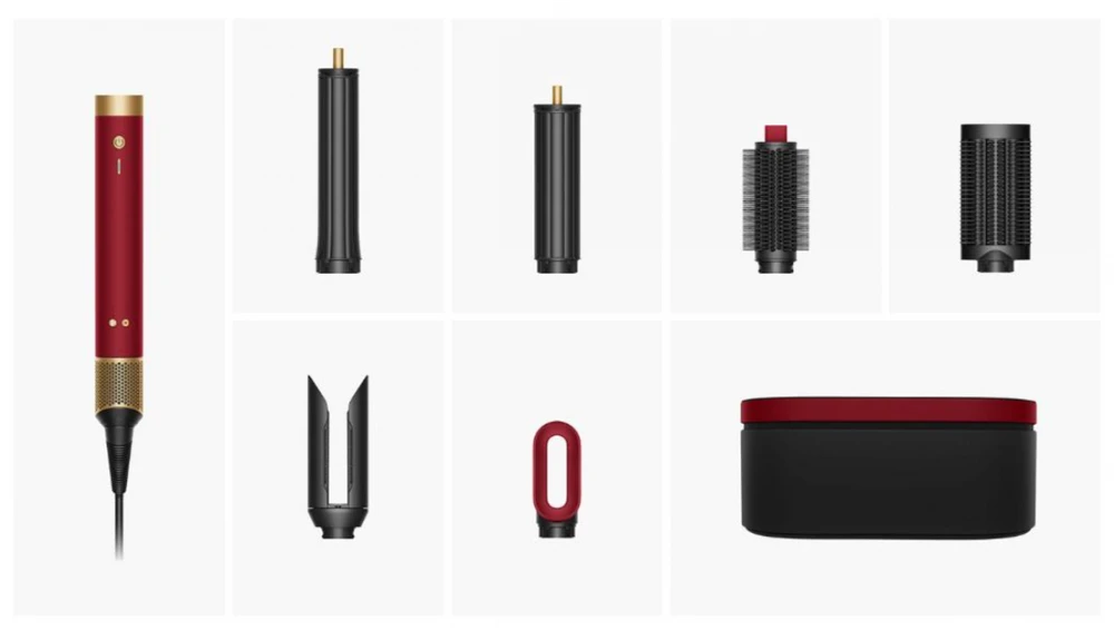 DYSON HS09 AIRWRAP Co-anda2x plaukų formavimo prietaisas, red velvet/gold