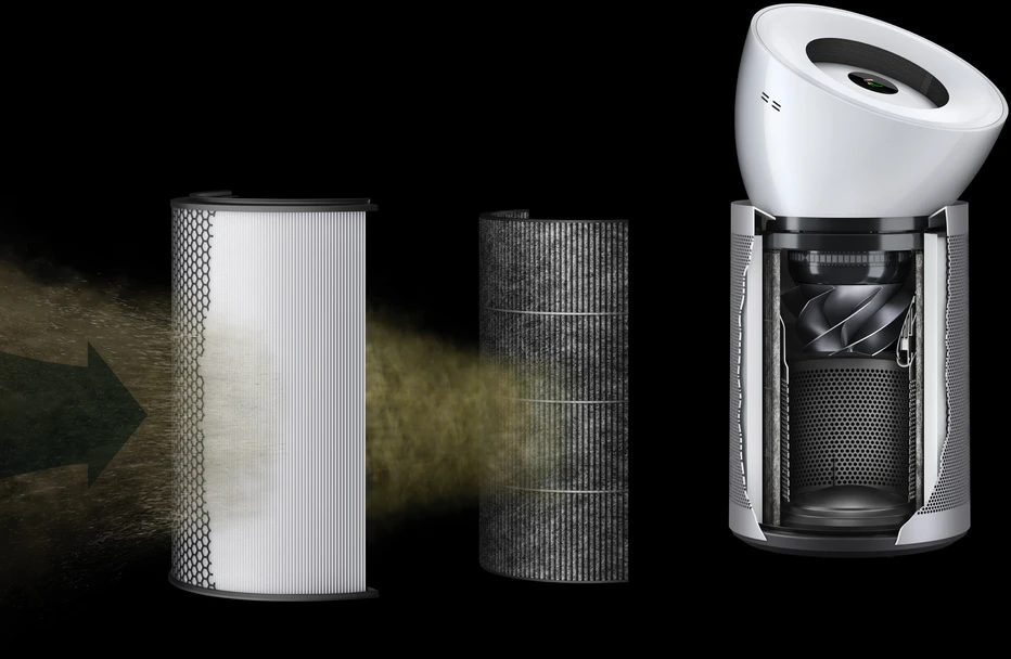 Dyson Purifier Big+Quiet - ventiliatorius, oro valytuvas BP02, pilkos spalvos
