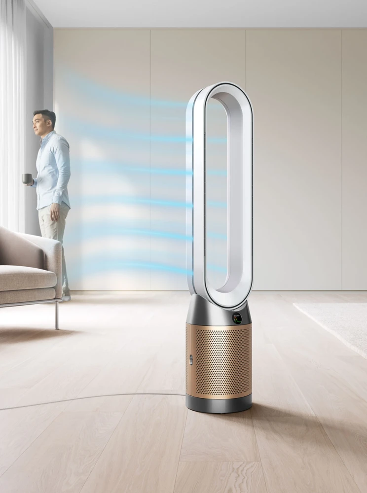 Oro valytuvas Dyson Purifier Cool TP12, Baltos ir aukso spalvos