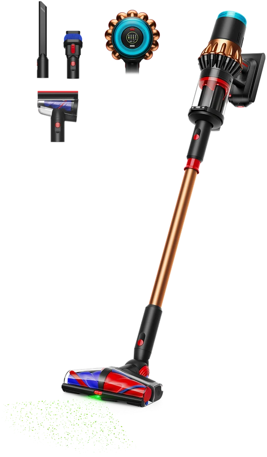 Dulkių siurblys Dyson V16 Piston Animal, matinės juodos / vario spalvos + valymo rinkinys