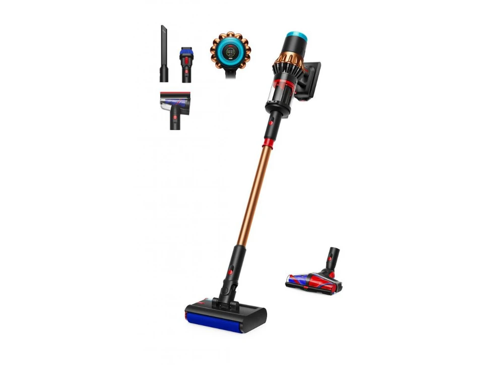 Drėgno ir sauso valymo belaidis dulkių siurblys Dyson „V16 Piston Animal Submarine“, vario/juodos matinės spalvos