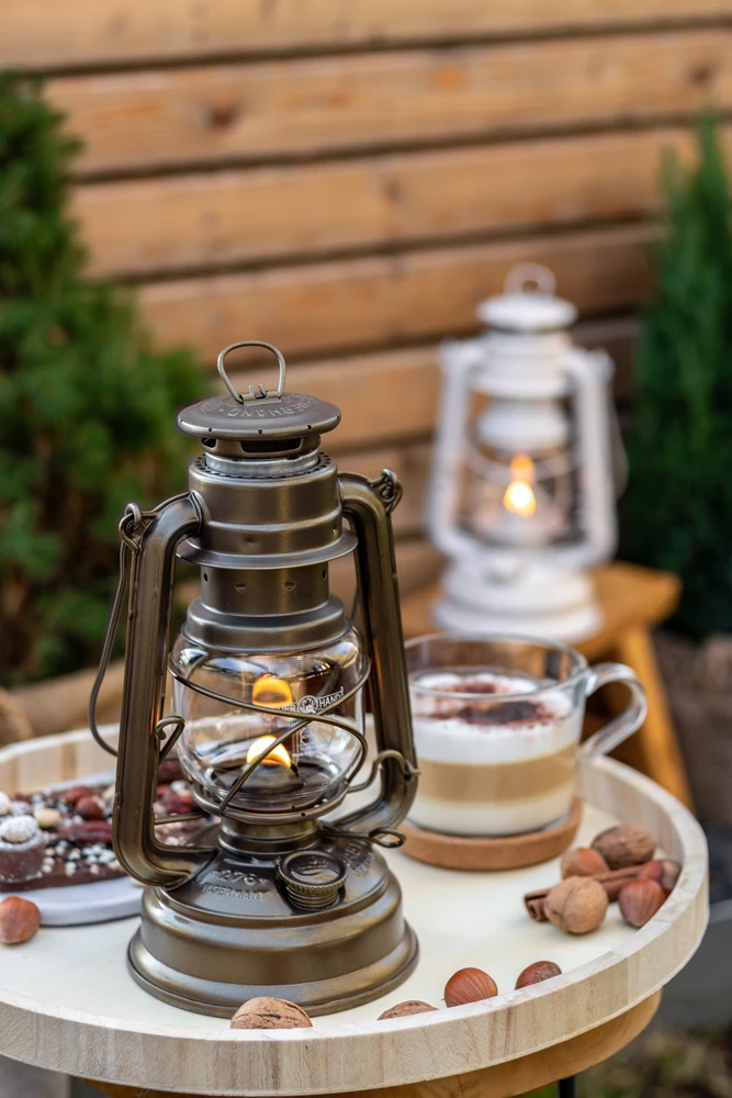 Žibintas Feuerhand Hurricane Lantern 276 - Bronze
