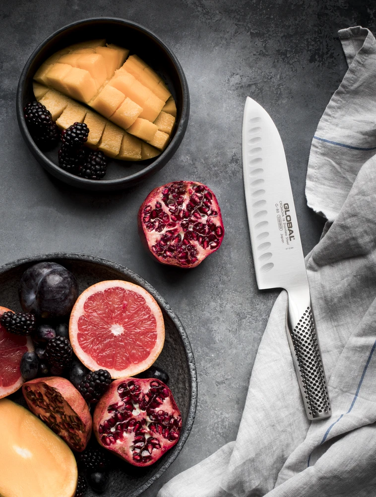 GLOBAL G-80 Santoku peilis, 18 cm