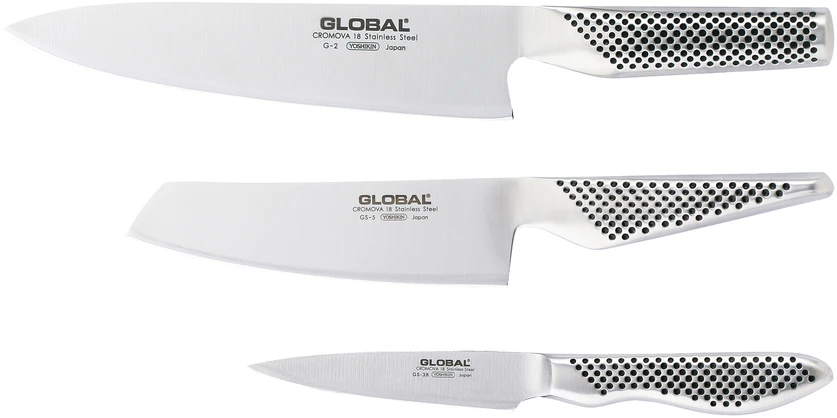 GLOBAL Peilių rinkinys 3 vnt. (G-2, GS-5, GS-38)