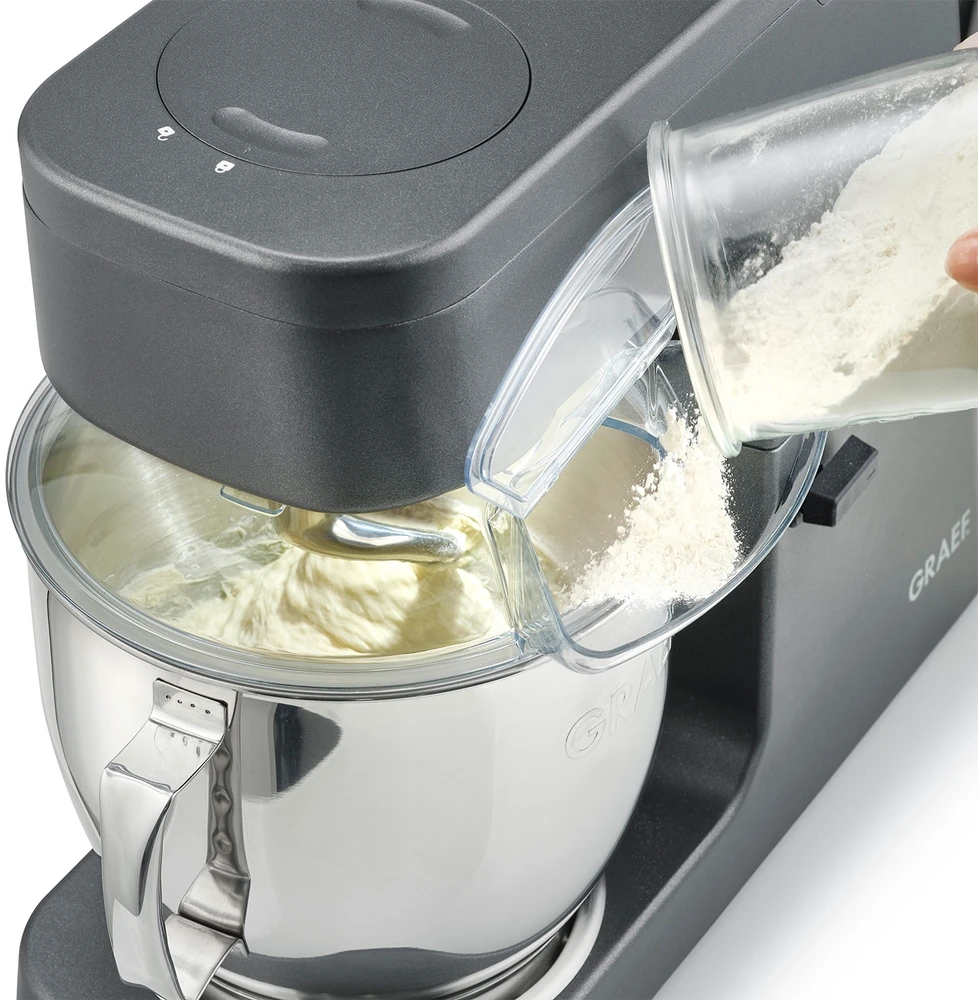 Virtuvinis kombainas Graef CHEF''S LINE, Maišytuvas, 7 l, Pulsavimo funkcija, 800 W, Pilka
