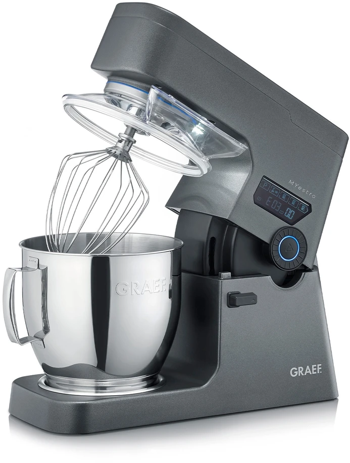 Virtuvinis kombainas Graef CHEF''S LINE, Maišytuvas, 7 l, Pulsavimo funkcija, 800 W, Pilka