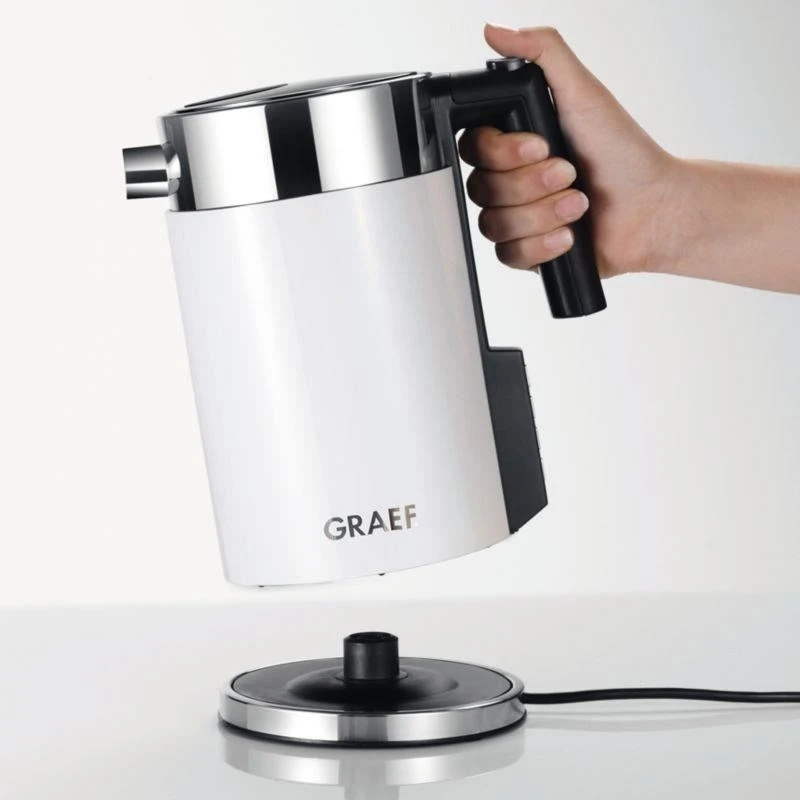 GRAEF. Virdulys WK401EU Standard, Nerūdijantis plienas, Baltas, 2000 W, 360° rotational base, 1 L