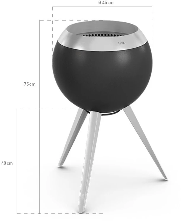 HOFATS MOON BOWL 45 grilis su aukštu laikikliu