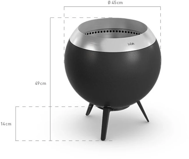 HOFATS MOON BOWL 45 grilis su laikikliu