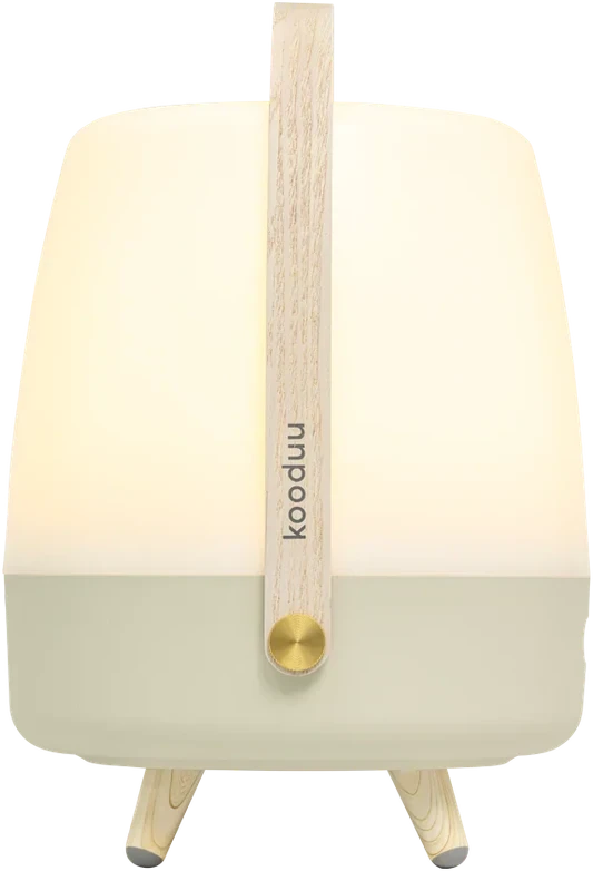 Nešiojama garso kolonėlė su apšvietimu Sound by JBL Kooduu Lite-up PLAY 2.0, spalva: smėlio