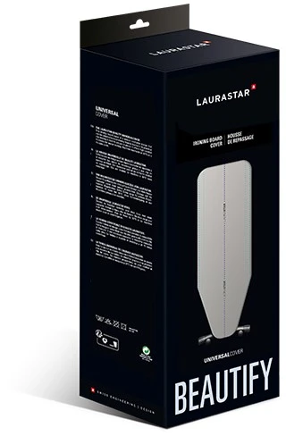 LAURASTAR UNIVERSALCOVER SMART lyginimo lentos užvalkalas, šviesiai pilkas su linijomis