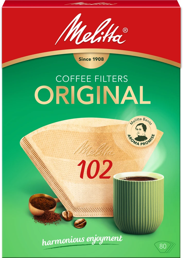 Kavos aparatų filtras Melitta Original 102/80, 80 vnt.