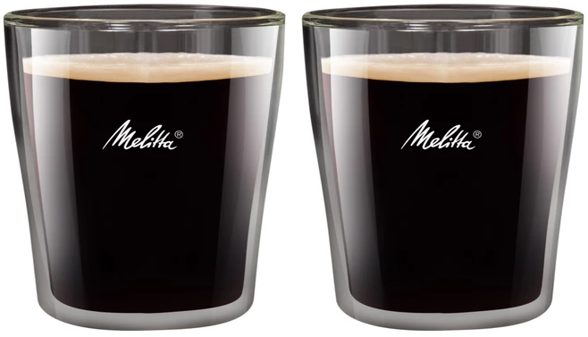 Dvigubo stiklo puodeliai Melitta 80 ml, 2 vnt