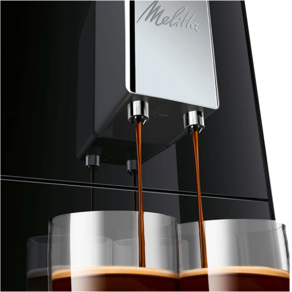 MELITTA automatinis kavos aparatas E950-101 solo, juoda-sidabro spalva