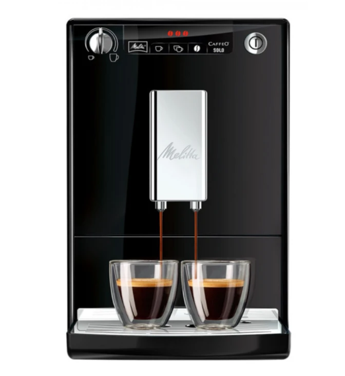 MELITTA automatinis kavos aparatas E950-101 solo, juoda-sidabro spalva