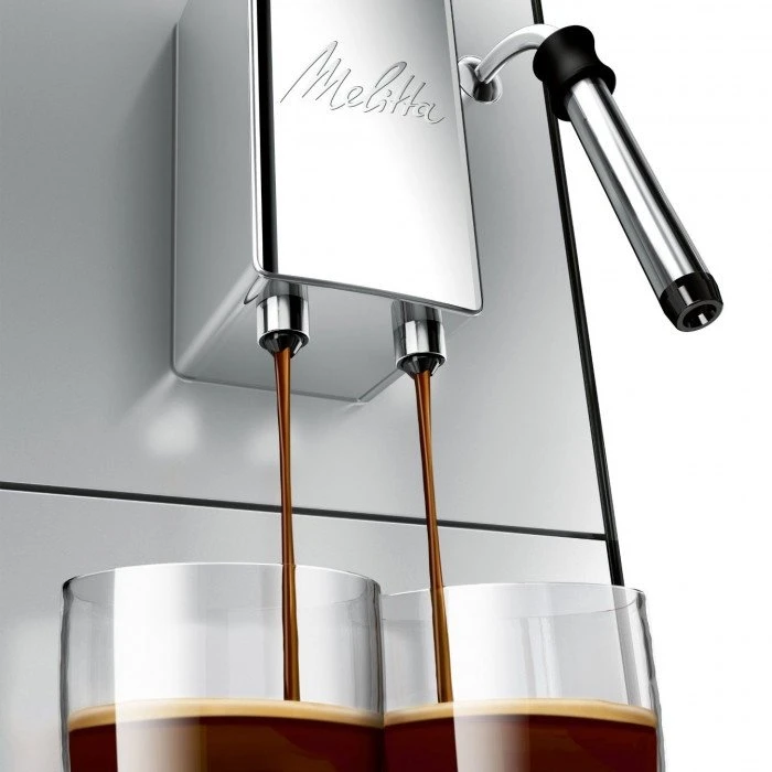 Kavos aparatas Melitta E953-102 Solo&Milk sidabro