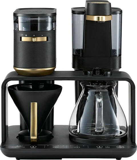 Melitta - EPOS Juodas-Gold - Filtruotas kavos aparatas su integruotu malūnėliu
