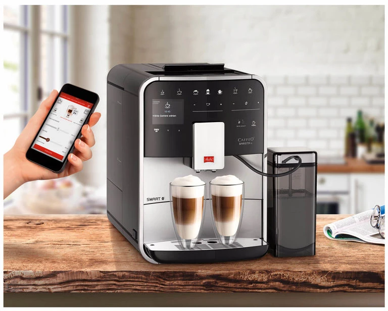 Kavos aparatas Melitta F83/0-101 automatinis, Sidabrinės spalvos