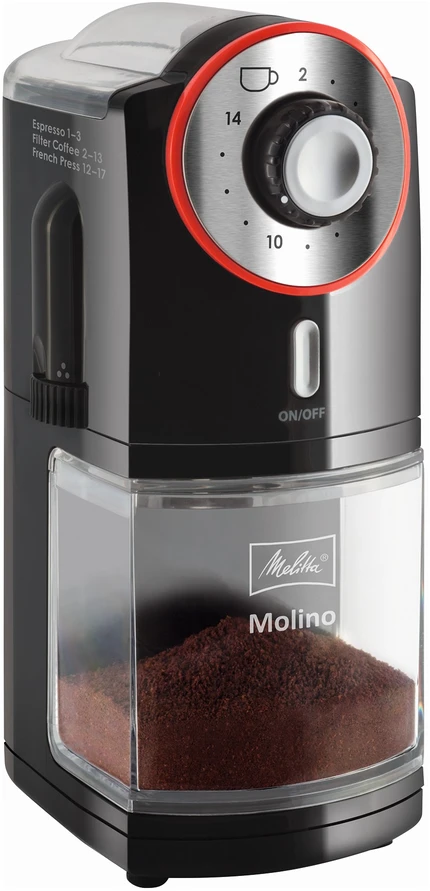 Kavamalė Melitta Molino 1019, juoda/raudona
