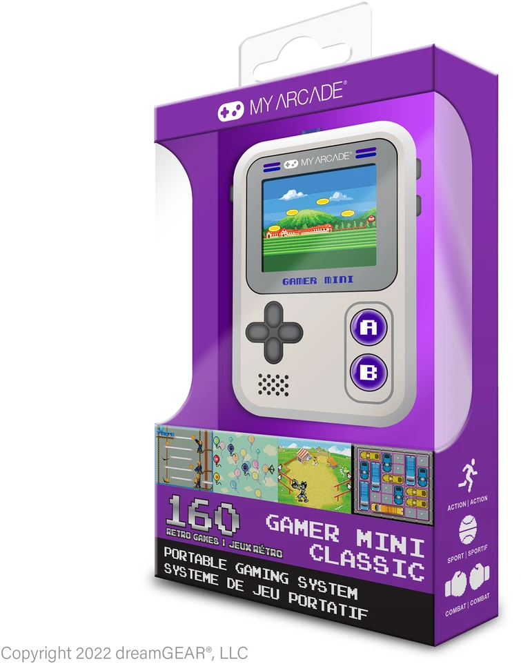 Dreamgear Gamer Mini Classic nešiojama žaidimų konsolė (160 žaidimų)
