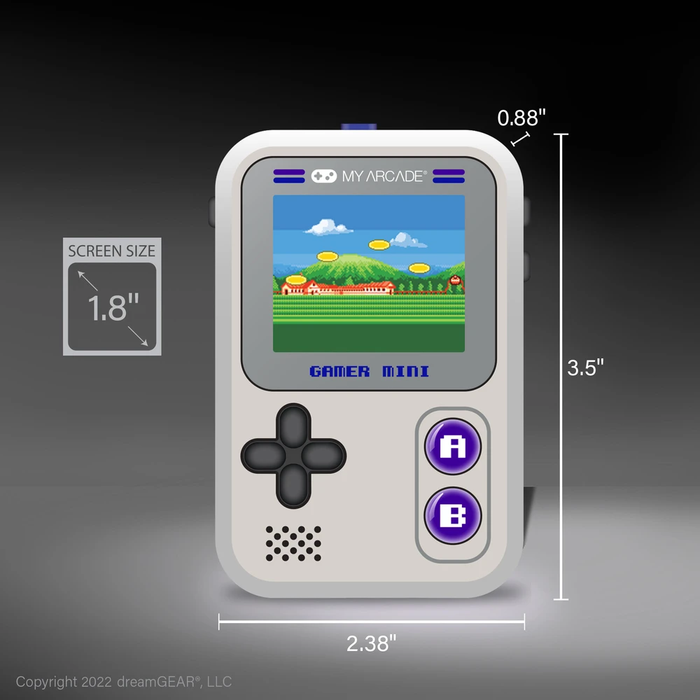 Dreamgear Gamer Mini Classic nešiojama žaidimų konsolė (160 žaidimų)