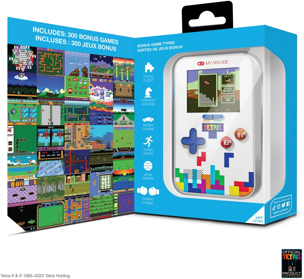 MY ARCADE Go gamer ,,Tetris" nešiojama žaidimų konsolė, 301 žaidimas viename