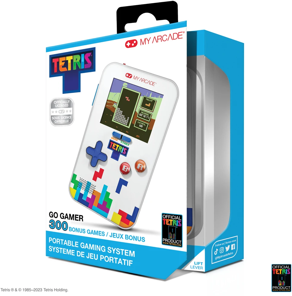 MY ARCADE Go gamer ,,Tetris" nešiojama žaidimų konsolė, 301 žaidimas viename