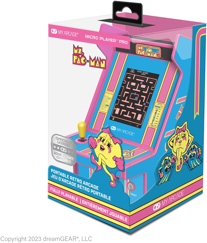 MY ARCADE Žaidimų Konsolė Pro Ms Pacman 6,75"