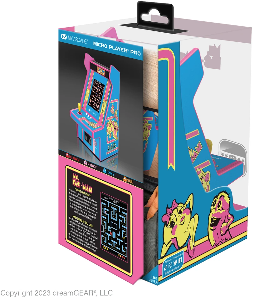 MY ARCADE Žaidimų Konsolė Pro Ms Pacman 6,75"