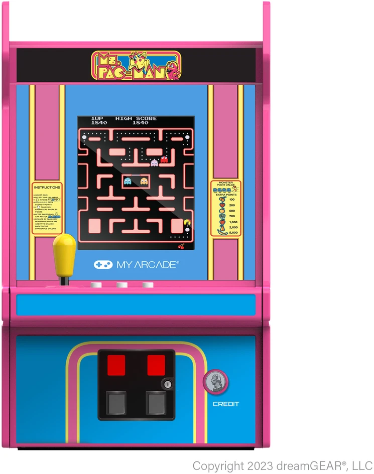 MY ARCADE Žaidimų Konsolė Pro Ms Pacman 6,75"