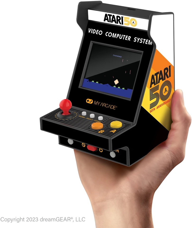 Dreamgear MY ARCADE Mano žaidimų automatų nano grotuvas Atari 75 žaidimai 4,5 colio