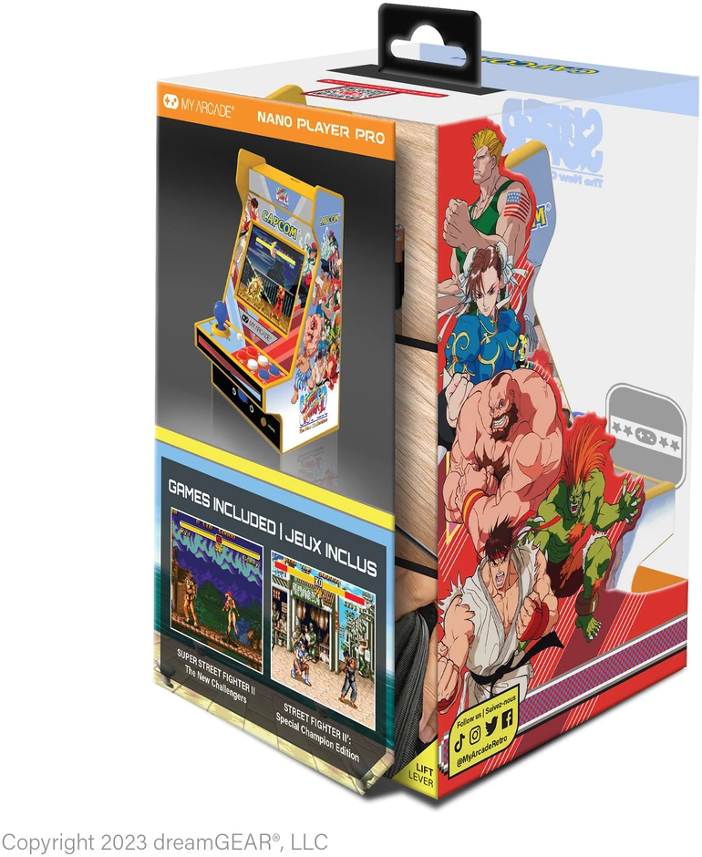 Dreamgear MY ARCADE Mano Arcade Nano Player Pro Super Street Fighter 2 2 Žaidimai
