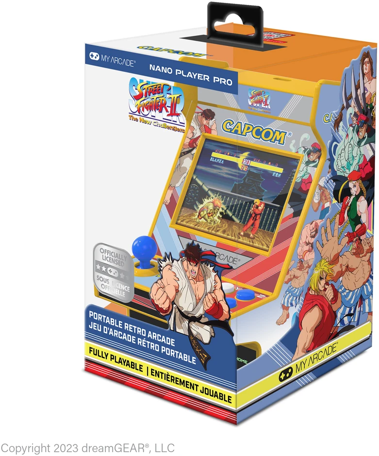 Dreamgear MY ARCADE Mano Arcade Nano Player Pro Super Street Fighter 2 2 Žaidimai